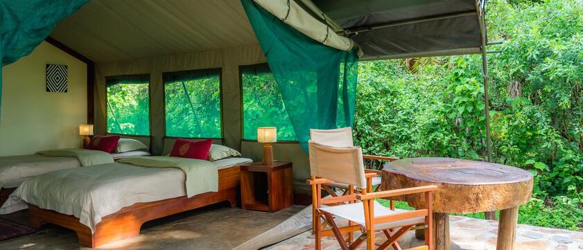 Ruzizi Tented Lodge Doppelzimmer