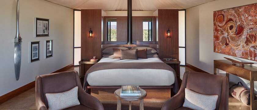 Longitude 131° Luxury Tent Interior