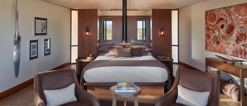 Longitude 131° Luxury Tent Interior