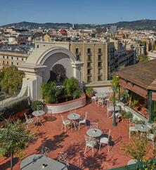El Palace Hotel Barcelona Garten