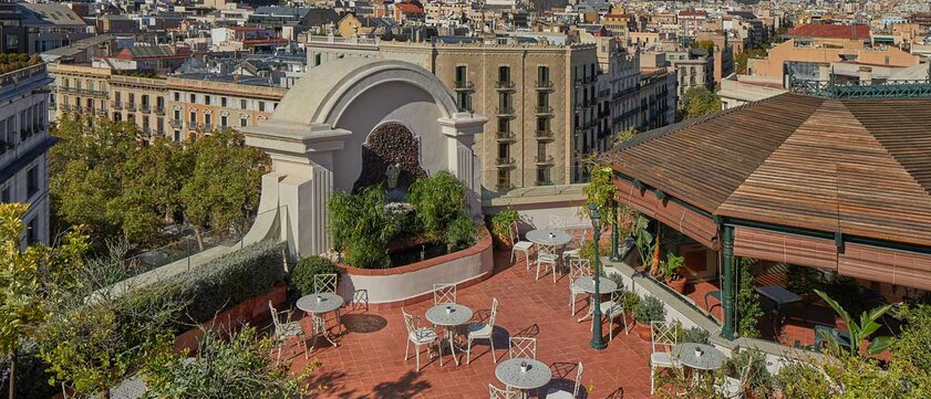 El Palace Hotel Barcelona Garten