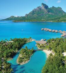 Four Seasons Resort Bora Bora Luftaufnahme