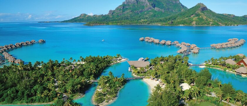 Four Seasons Resort Bora Bora Luftaufnahme