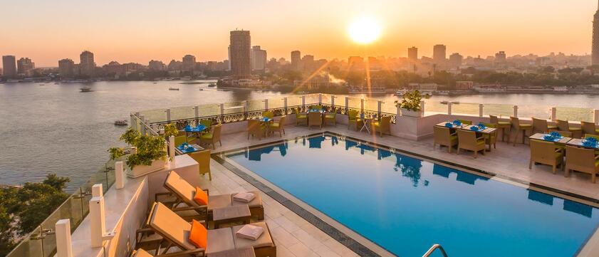 Kempinski Nile Hotel Garden City Cairo Pool
