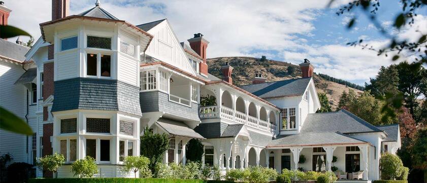 Otahuna Lodge Außenansicht