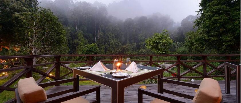Borneo Rainforest Lodge Terrasse
