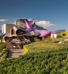 Hotel Marques de Riscal Außenansicht mit Wein