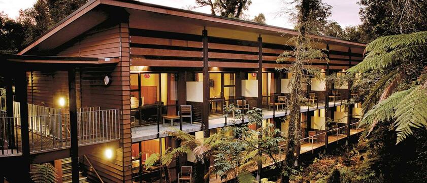 Te Waonui Forest Retreat Außenansicht Zimmer