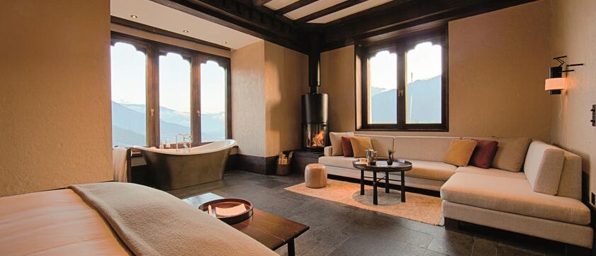 Gangtey Lodge Zimmeransicht