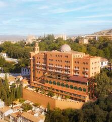 Ansicht vom Hotel Alhambra Palace in Granada