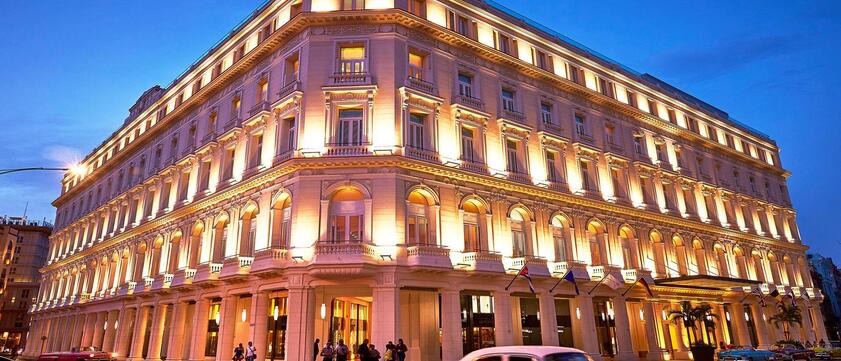Gran Hotel Manzana Kempinzki la Habana Außenfassade Nacht