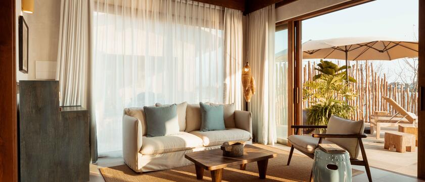 River Villa Pool View - Living Room