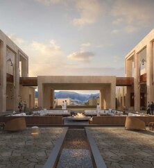 Anantara Al Jabal Al Akhdar Resort Innenhof