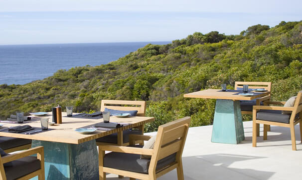 Southern Ocean Lodge Terrasse