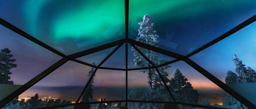 Glass Igloo Suite Nordlichter