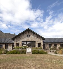 Außenansicht von Explora Patagonia Lodge im Nationalpark, Chile