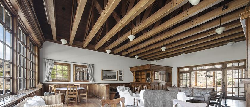 Innenansicht von Explora Patagonia Lodge im Nationalpark, Chile