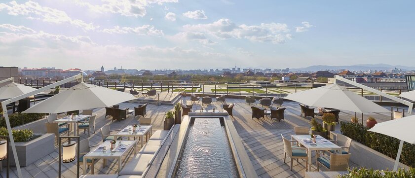 Mandarin Oriental Wangfujing Restaurant Terrasse