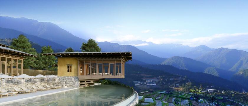 Six Senses Punakha Aussenansicht