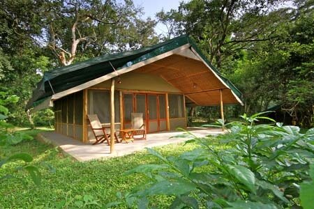 Ishasha Wilderness Camp Außenansicht