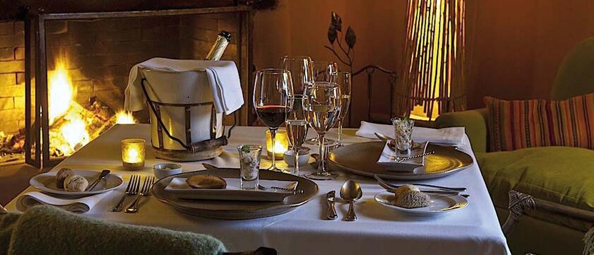 Awasi Atacama Ansicht des Dinners