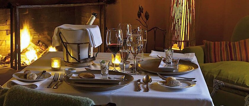 Awasi Atacama Ansicht des Dinners