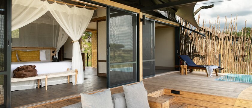 Lemala Nanyukie Tented Camp Bungalow mit Terrasse