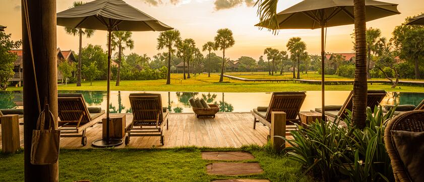 Pool vom Phum Baitang in Siem Reap