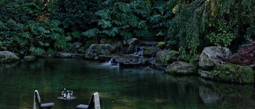 Huka Lodge Garten