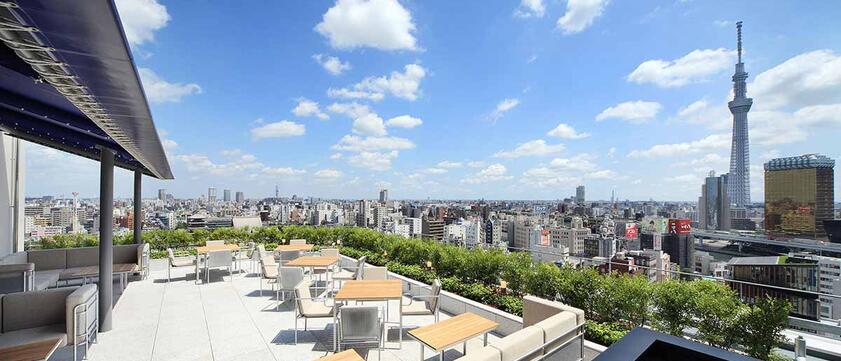 The Gate Hotel Asakusa Kaminarimon by Hulic Dachterrasse