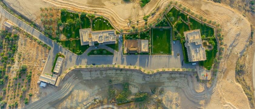 Al Malfa Resort Luftaufnahme