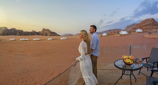 Wadi Rum UFO Luxotel Ausblick