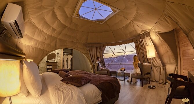 Wadi Rum UFO Luxotel Innenansicht