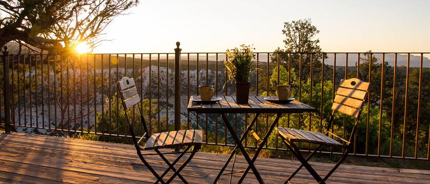 Zion Mountain Ranch Terrasse