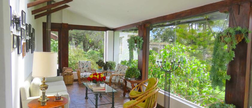 Hacienda Zuleta Area Sitzecke