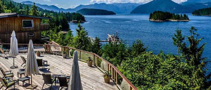 West Coast Wilderness Lodge Terrasse