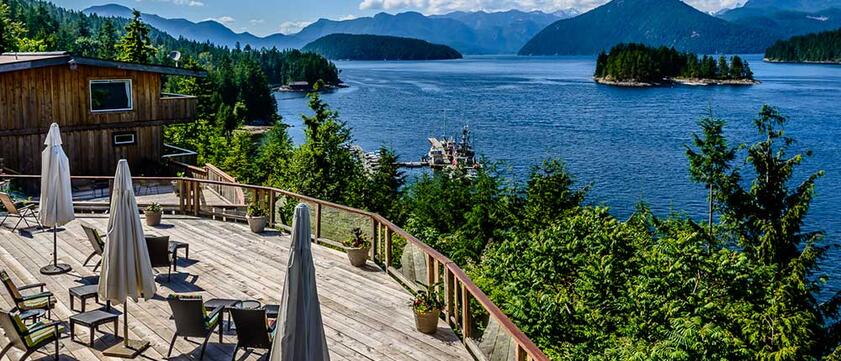 West Coast Wilderness Lodge Terrasse