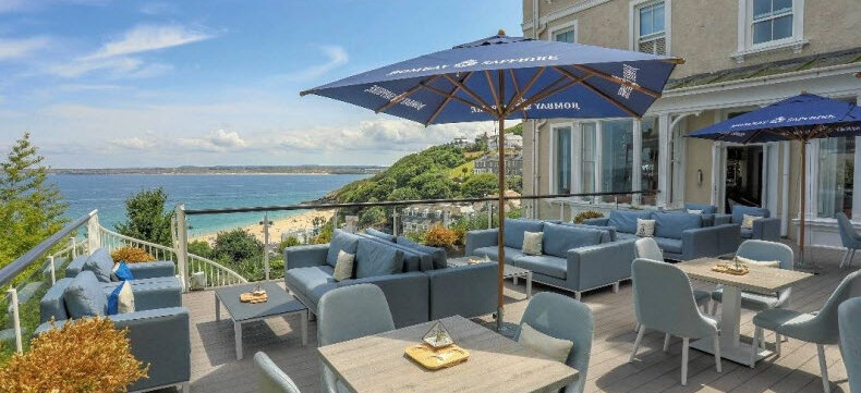 St. Ives Harbour Hotel & Spa Terrasse