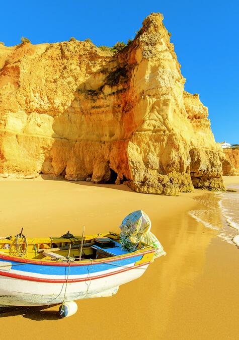Algrave Portugal - Boot am Strand