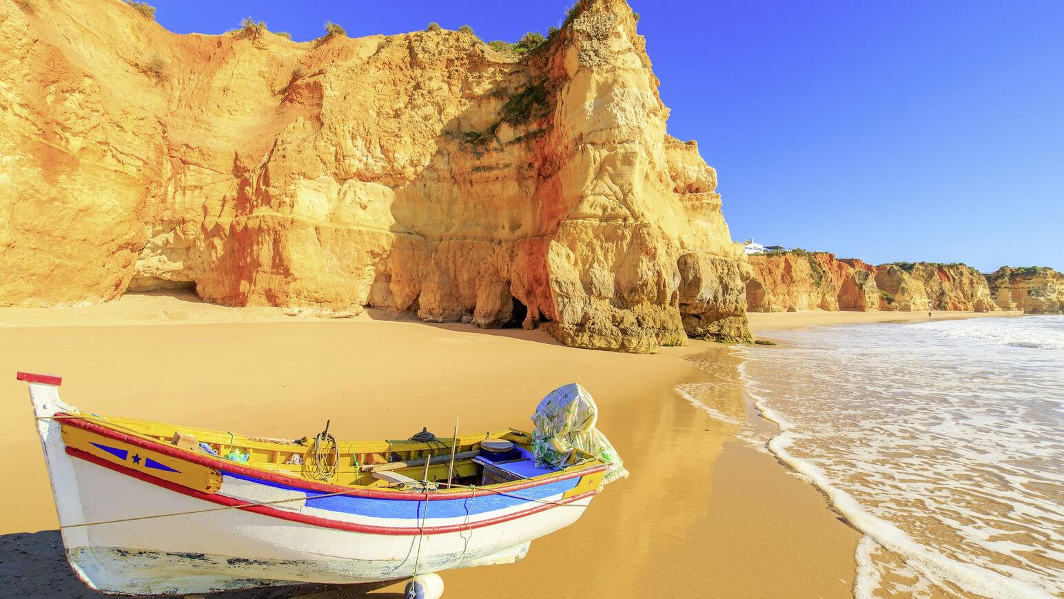 Algrave Portugal - Boot am Strand