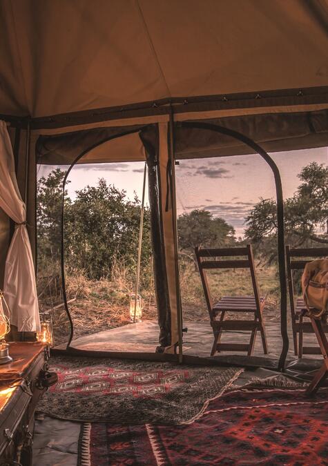 Botswana Unterkunft im Camp