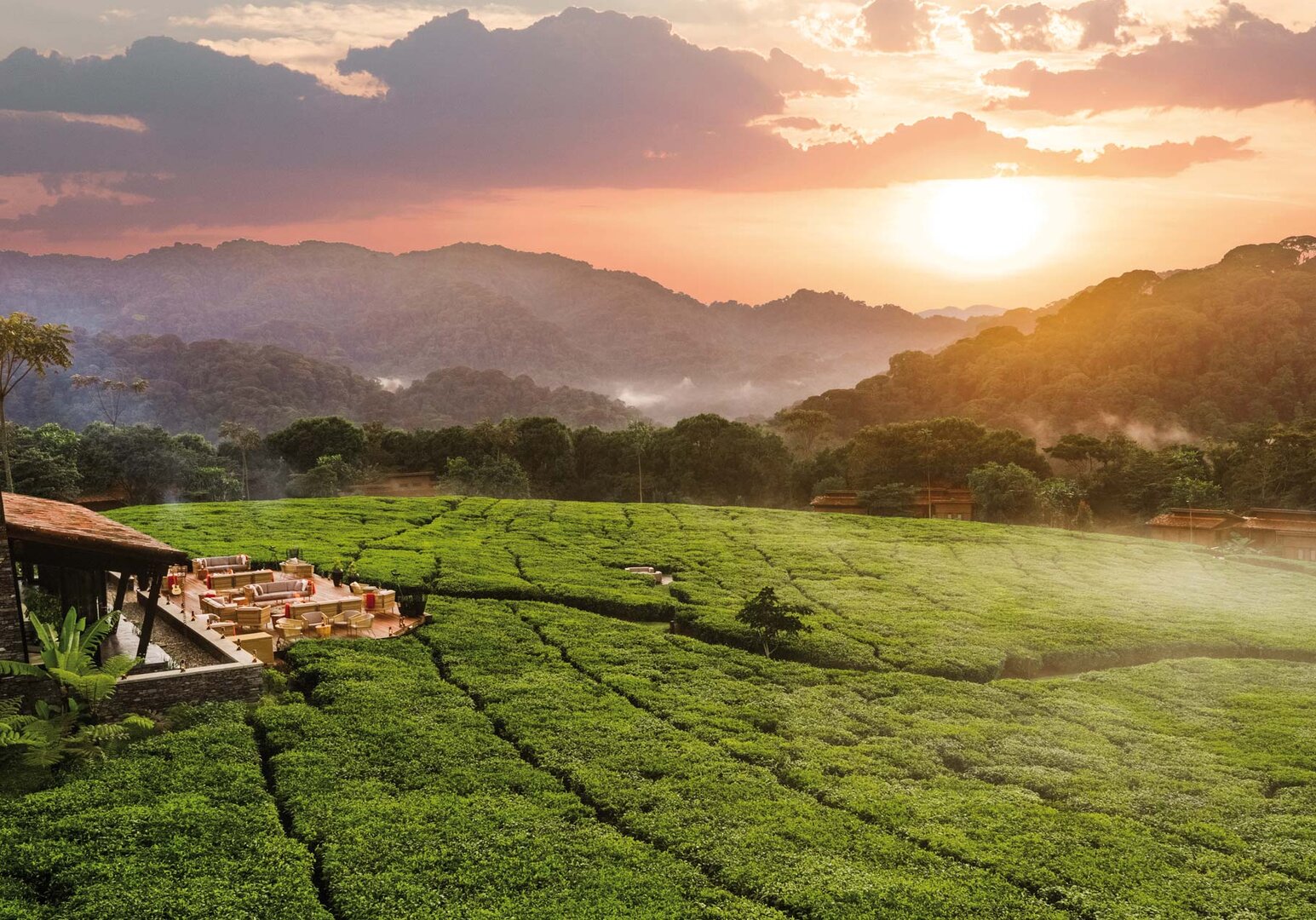 Ruanda Sonnenuntergang