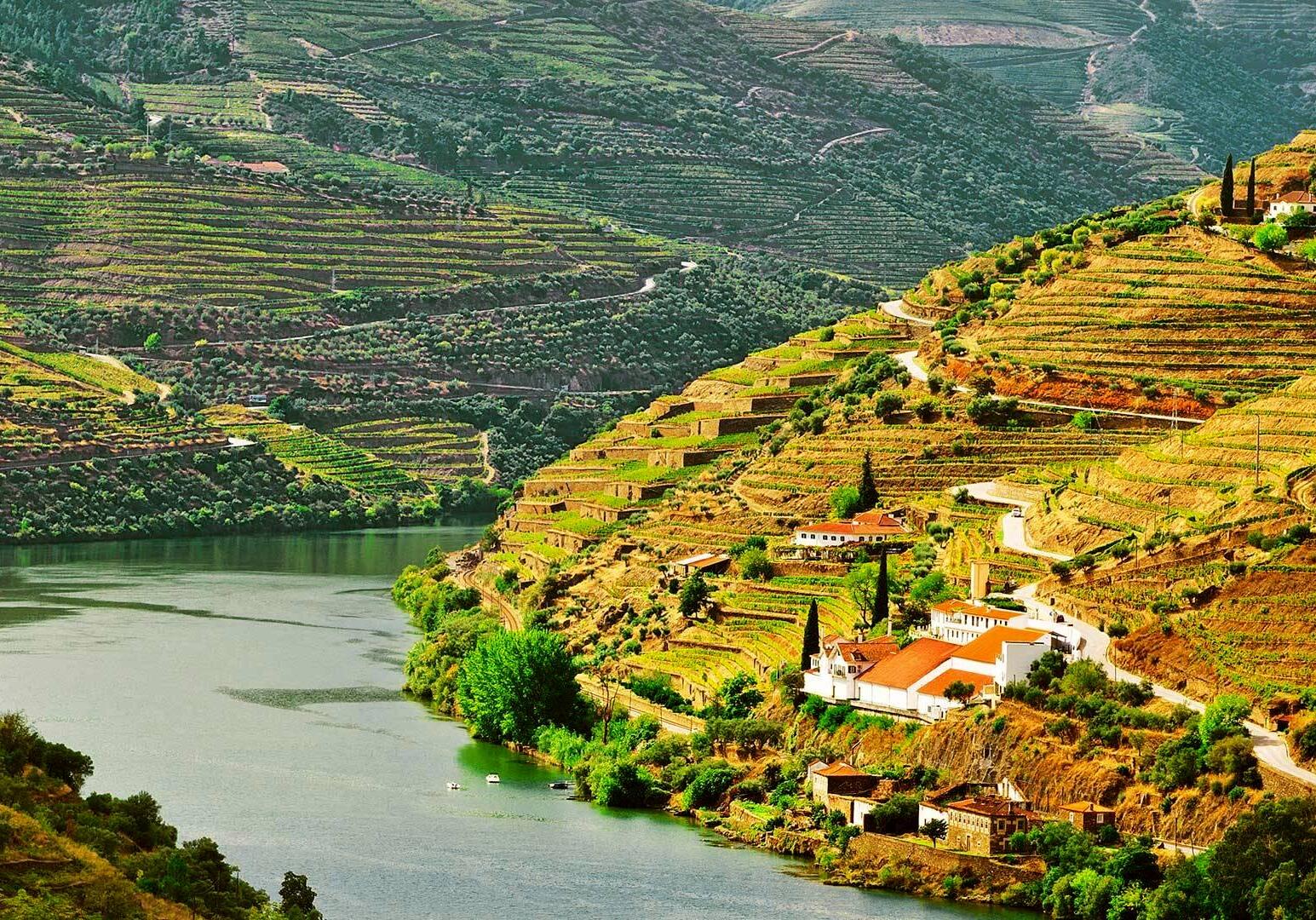 Portugal Wein und Genuss Weingüter im Douro-Tal am Fluss