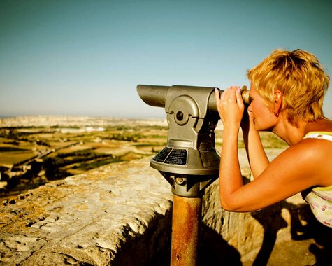 Malta Ausblick auf Maltesische Landschaft