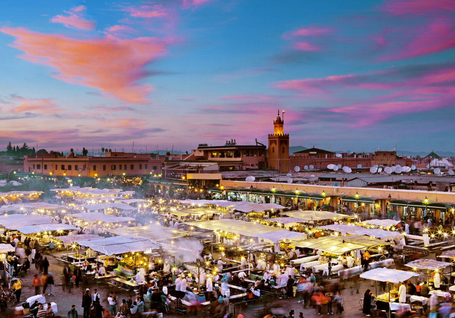 Magisches Marokko Djemaa el Fna in Marrakesch