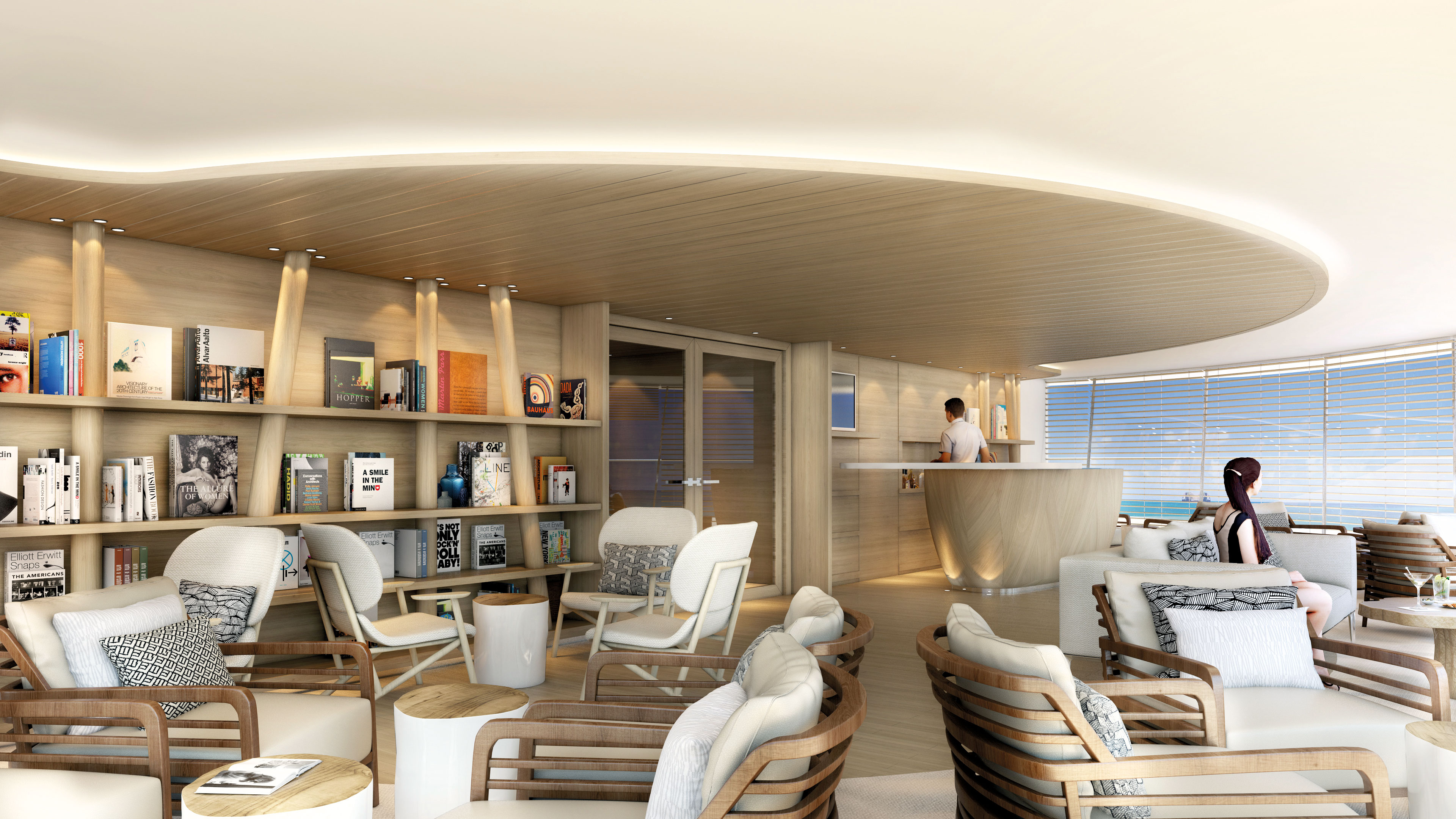 Panoramafenster in einer der Lounges