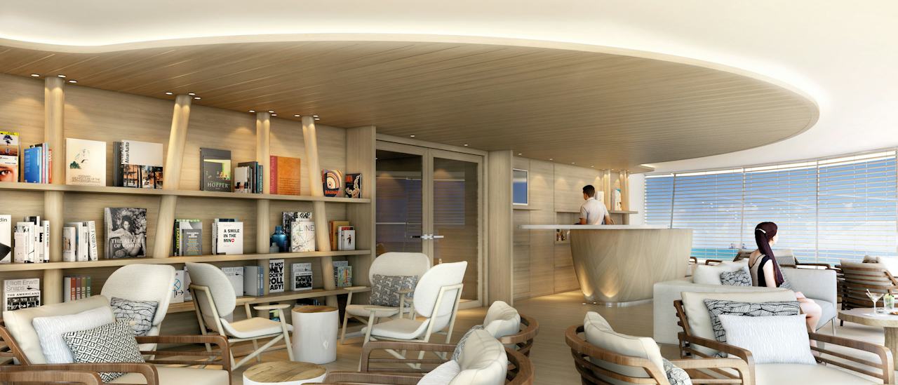 Panoramafenster in einer der Lounges
