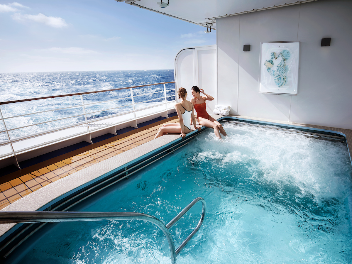 Der Jacuzzi im Freien