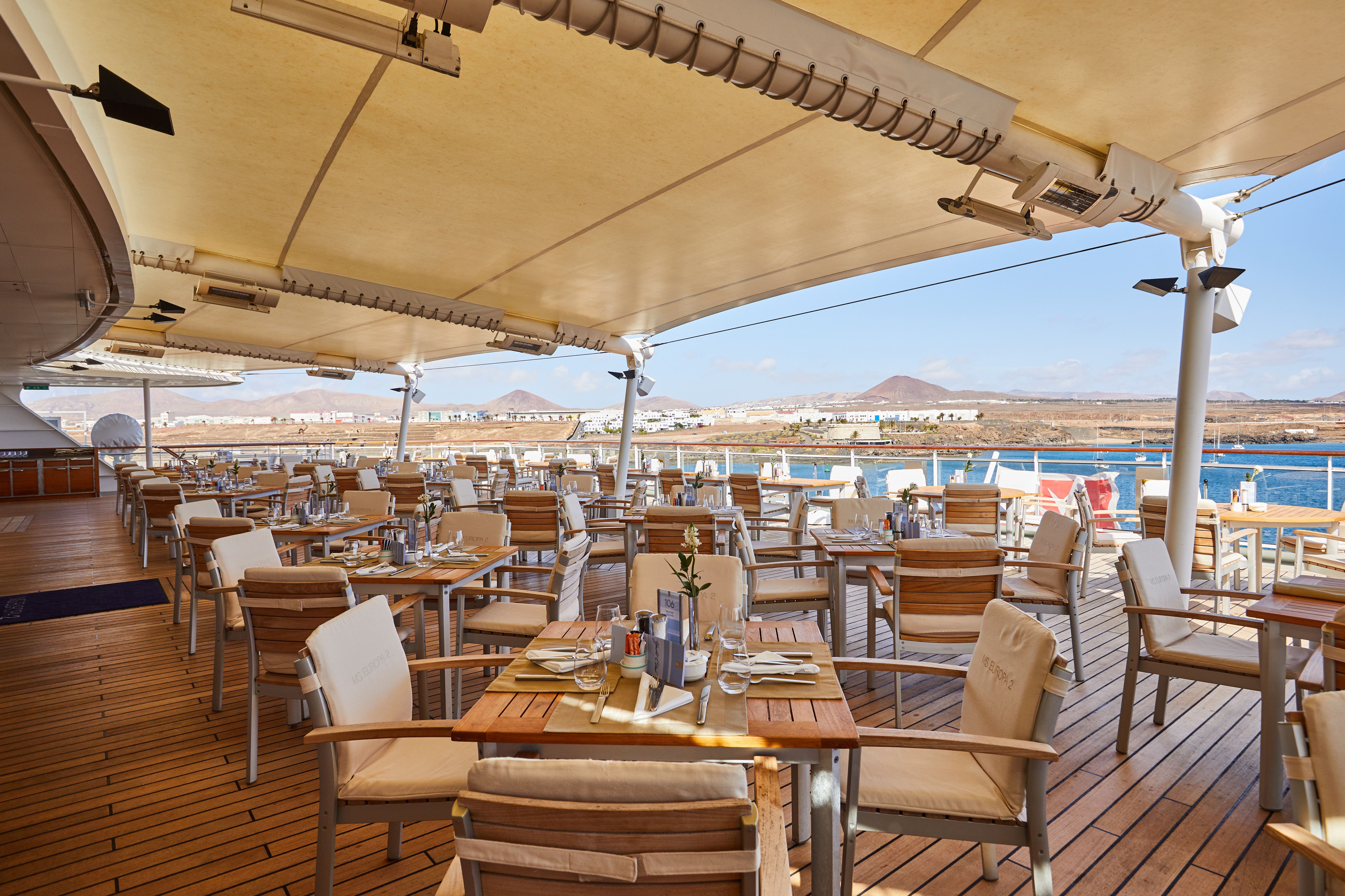 Die Terasse des Yacht Clubs