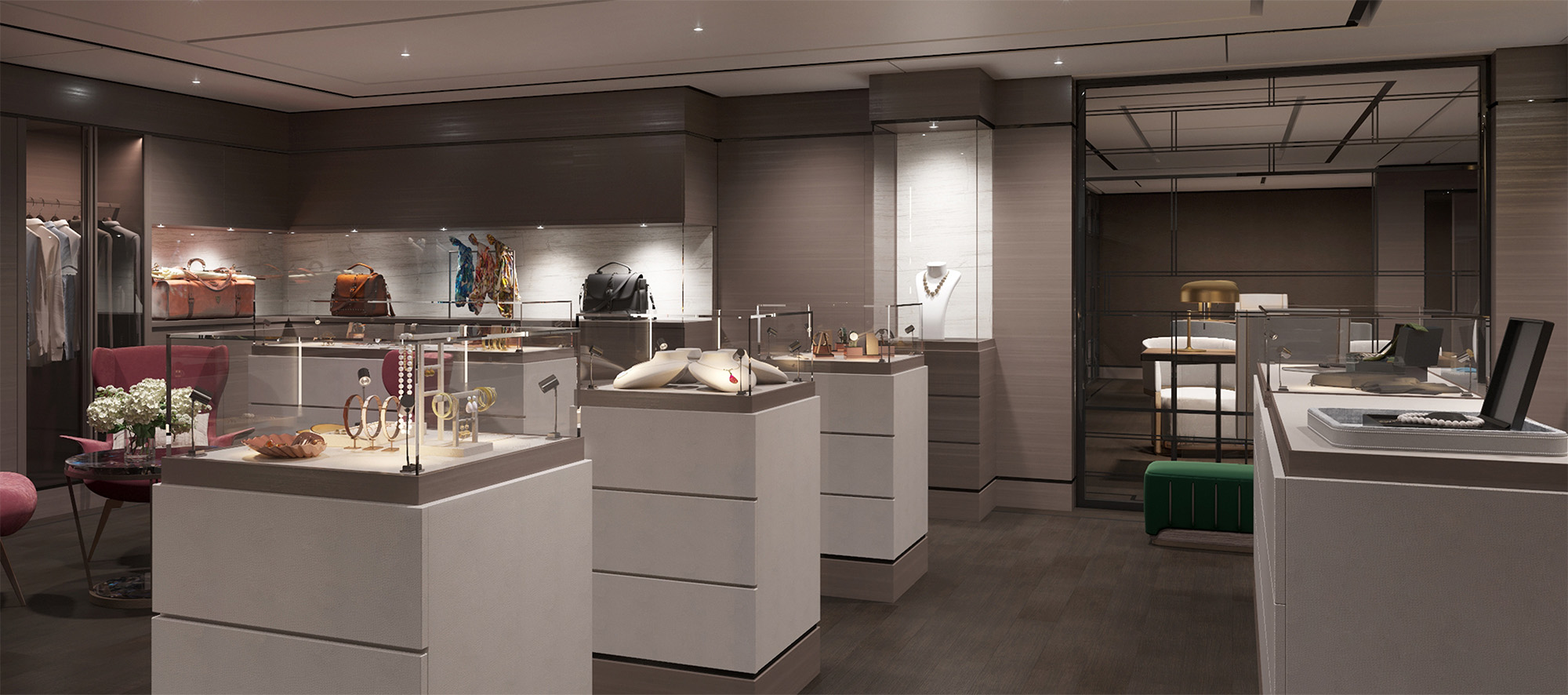 The Boutique – von exklusiver Sportmode und Markenbekleidung bis hin zu Schmuck und Lederwaren